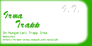 irma trapp business card